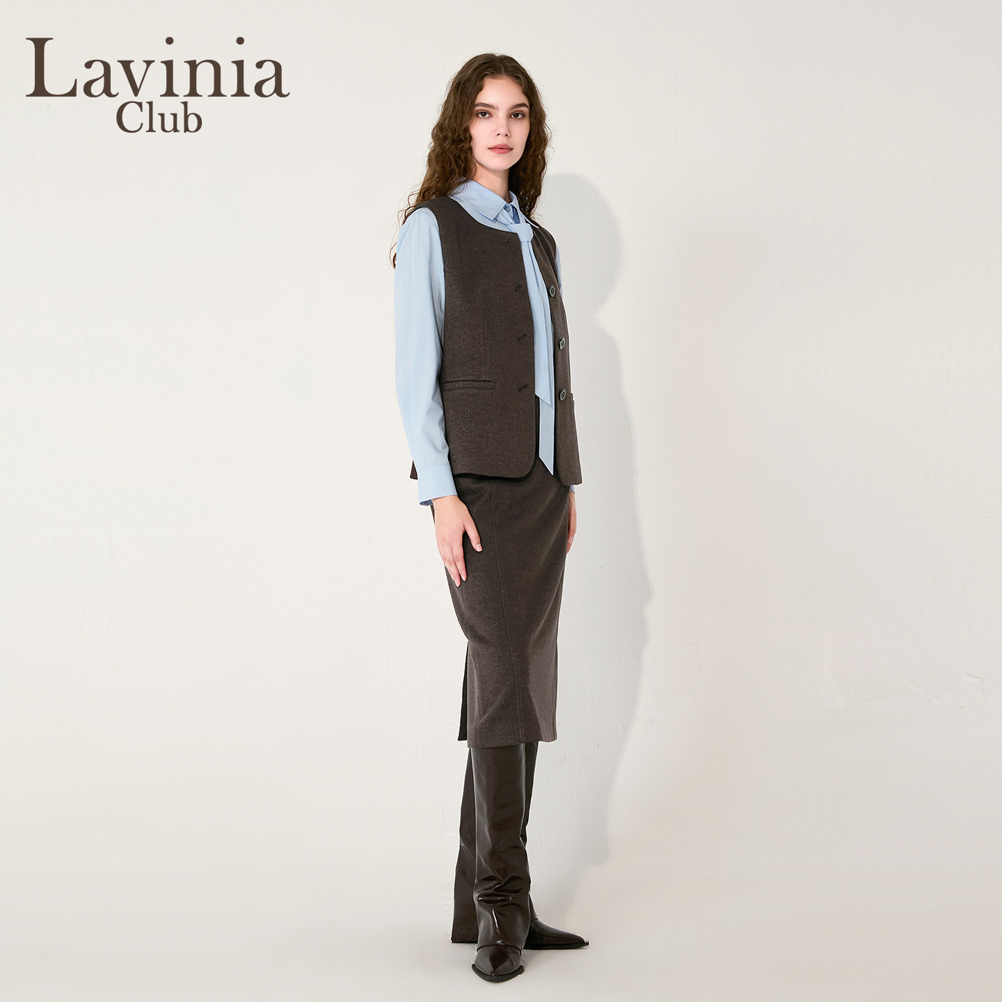 Lavinia女装马甲2025年秋冬新款通勤商务职业无袖气质上衣J57M03,淘宝优惠券,粉丝福利购,淘宝优惠卷