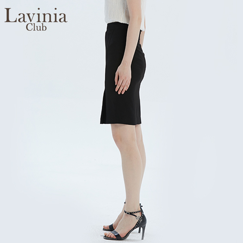 Lavinia Club拉维妮娅新品高腰修身开衩包臀直筒H型半身裙J13Q07 - 图0