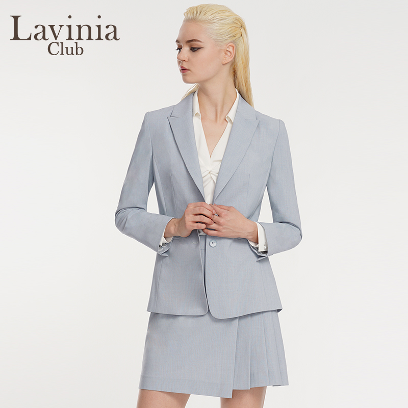 Lavinia Club拉维妮娅春秋新品简约百搭西服西裤半裙套装女J11W38 - 图1