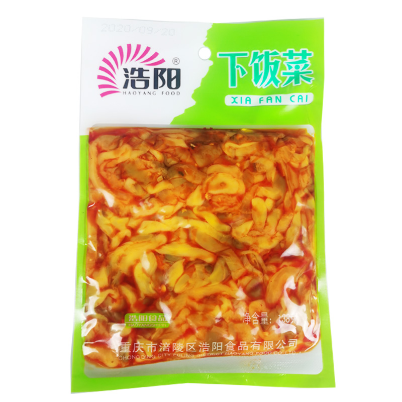 涪陵榨菜浩阳下饭菜123g麻辣三丝木耳泡菜红油爽口菜丝咸菜小包装 - 图2