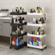 Narrow slit storage rack bathroom kitchen storage trolley