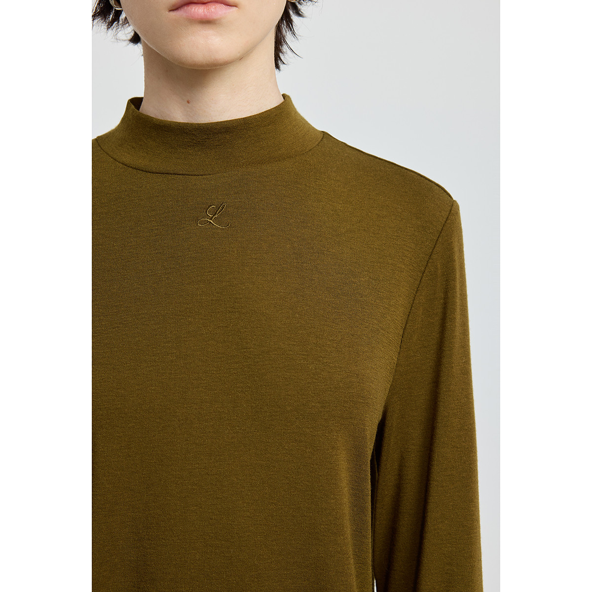 LILY2025冬新款羊毛假两件弹力修身内搭上衣半高领针织打底衫女,淘宝优惠券,粉丝福利购,淘宝优惠卷