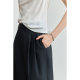 LILY commuter pants ຊຸດສີຂີ້ເຖົ່າຄລາສສິກທີ່ມີຕີນຂະຫນາດນ້ອຍ