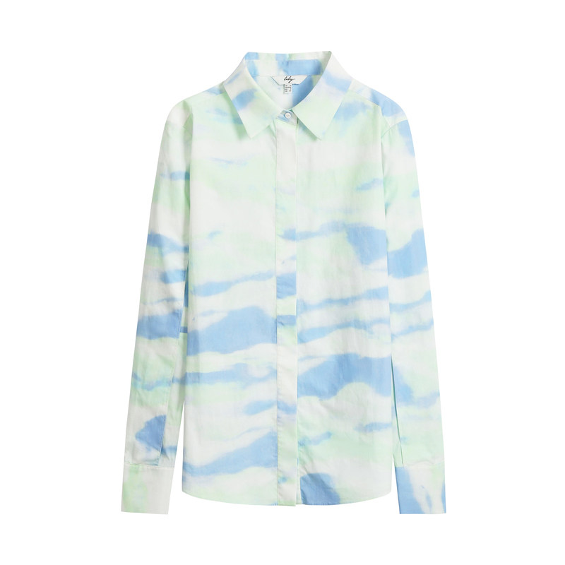 lily2020春新款女装百分百纯棉衬衫 lily京平衬衫