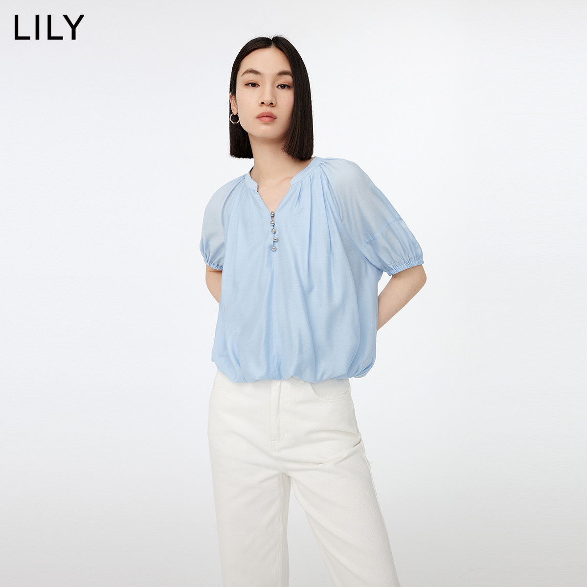  LILY蕾丝衫/雪纺衫
