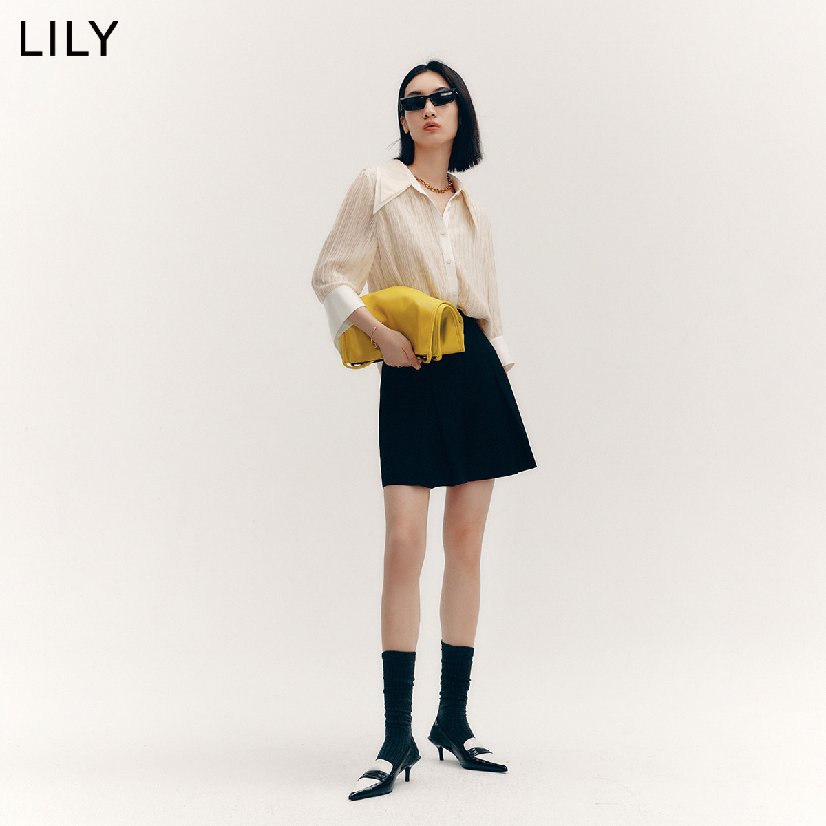 lily2022秋新款女装气质高贵衬衫 LILY衬衫