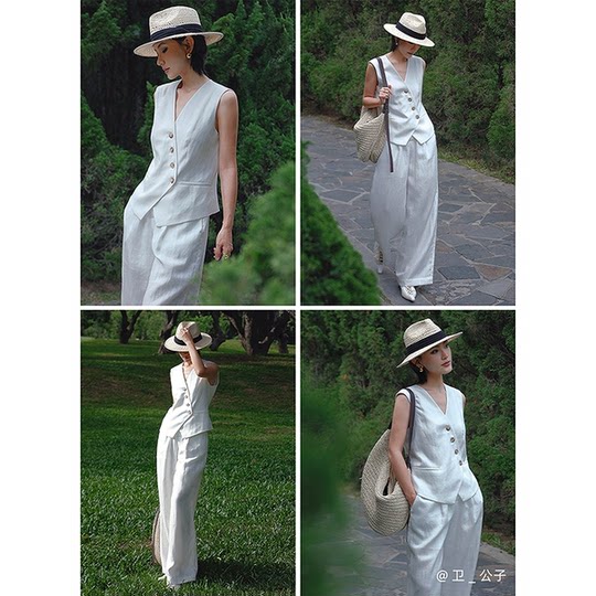 LILY Lyocell повседневный льняной жилет