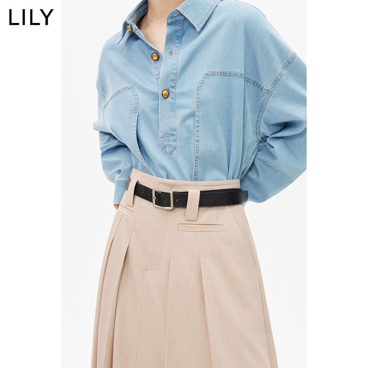 【宋茜同款】lily2023春新款半身裙 LILY半身裙