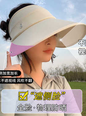 骑车防晒帽子日本RX空顶可折叠