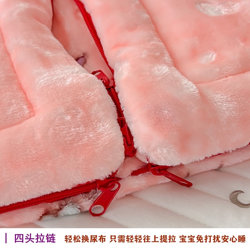 婴儿包被睡袋宝宝披风斗篷秋冬加厚新生儿拉链防踢被外出抱被两用,淘宝优惠券,粉丝福利购,淘宝优惠卷