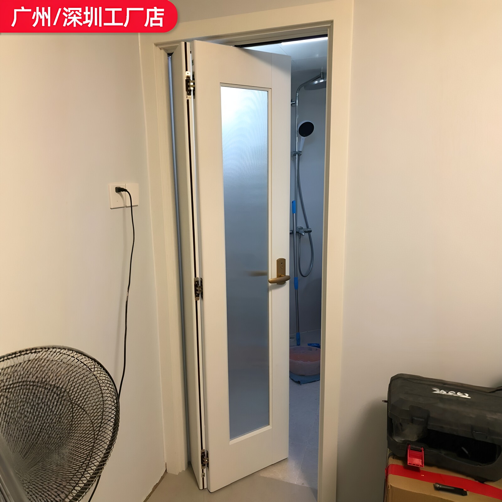 Sanqi folding door painted door custom bathroom door