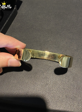 EYEFUNNY黄金蓝眼睛开口手镯