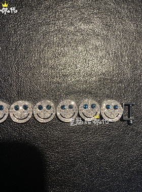 EYEFUNNY钻石蓝眼睛铂金手链