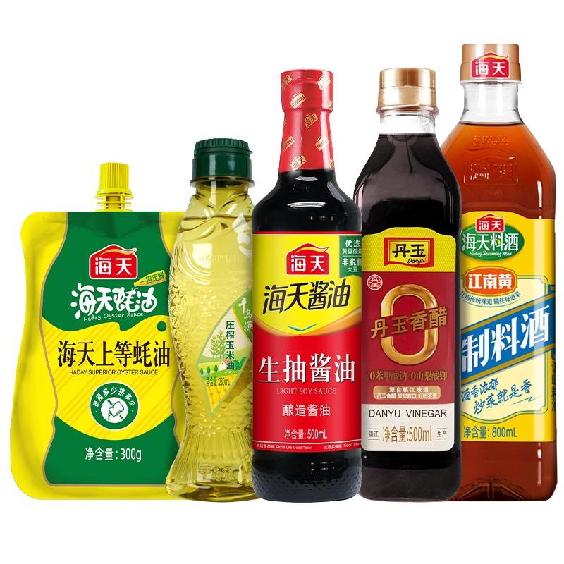 【芭芭农场】海天生抽酱油丹玉香醋精制料酒上等蚝油千岛源玉米油