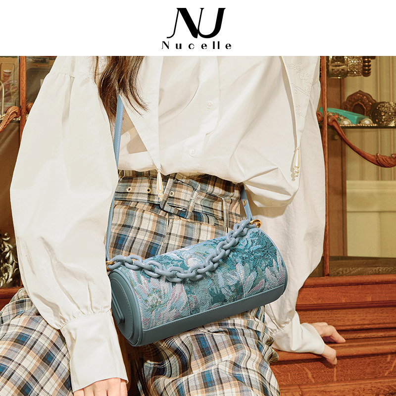 纽芝兰女2021新款莫奈油画手提包 纽芝兰箱包女士包袋