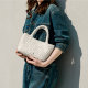NU New Zhilan Zhiqu vegetable basket bag 2026 new small tote bag high-end commuter portable cross-body woven bag