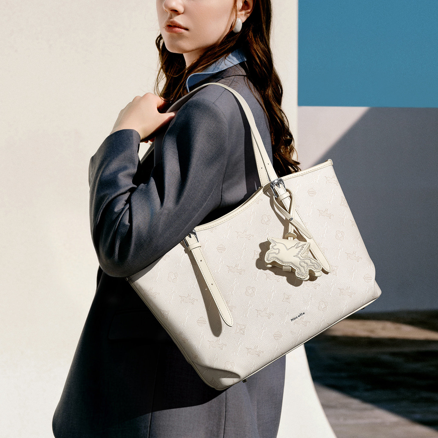 NU纽芝兰飞马织境托特包2026新款高级感大容量上班通勤手提单肩包