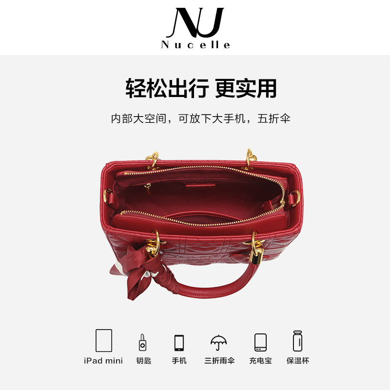 纽芝兰2022新款大容量结婚戴妃包 纽芝兰箱包女士包袋