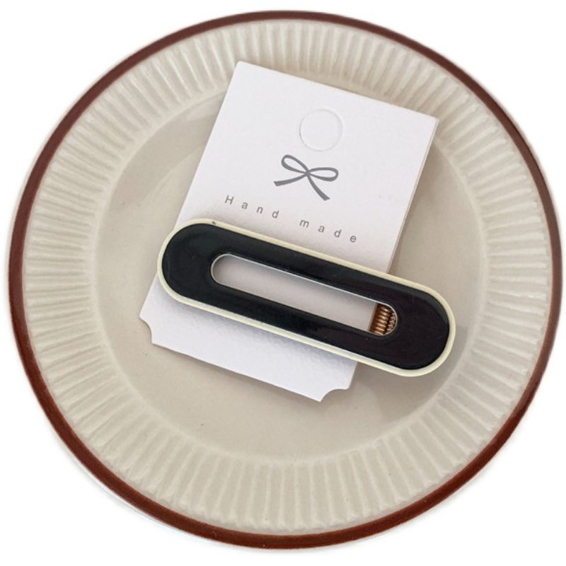 日韩气质黑白棋盘格复古亚克力刘海发夹碎发美妆面膜鸭嘴边夹发饰,淘宝优惠券,粉丝福利购,淘宝优惠卷