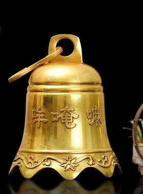 黄铜家居摆件风铃挂剑铜钟