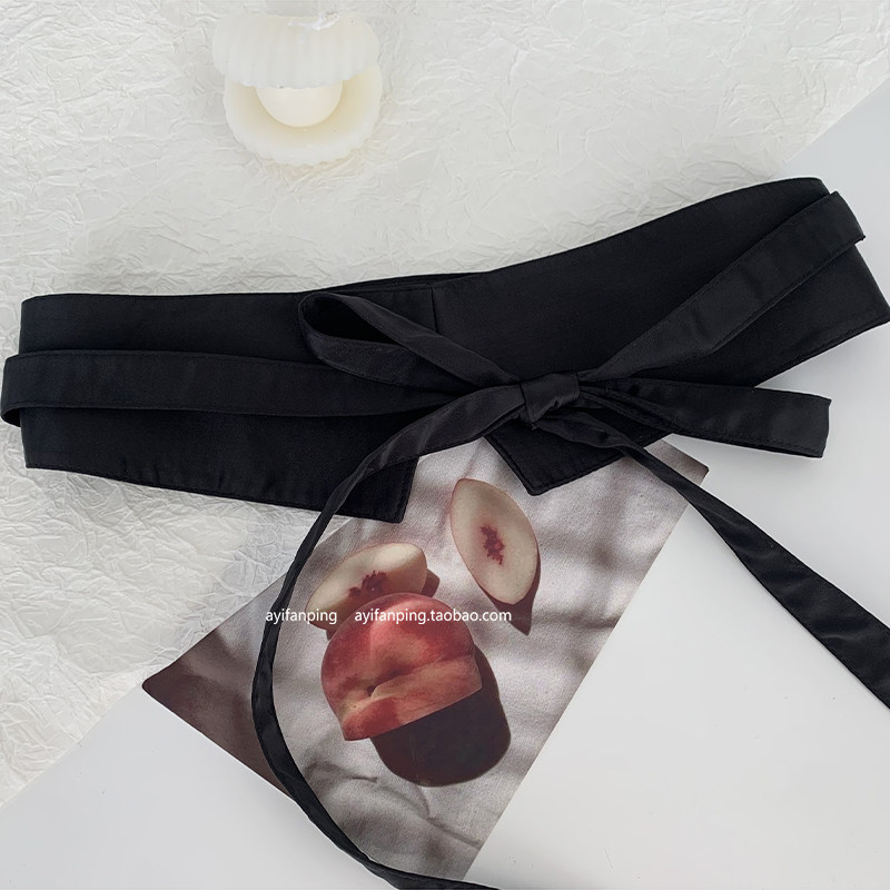 布腰封女衬衫绑带装饰束腰连衣裙汉服女士腰带配裙子古风配饰外搭