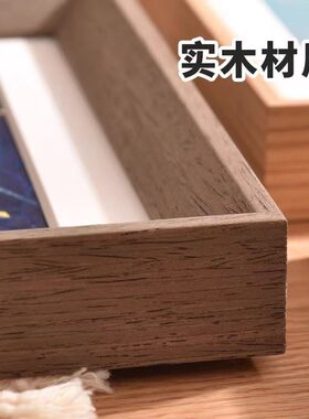 实木动画邮票相框文创纪念摆件
