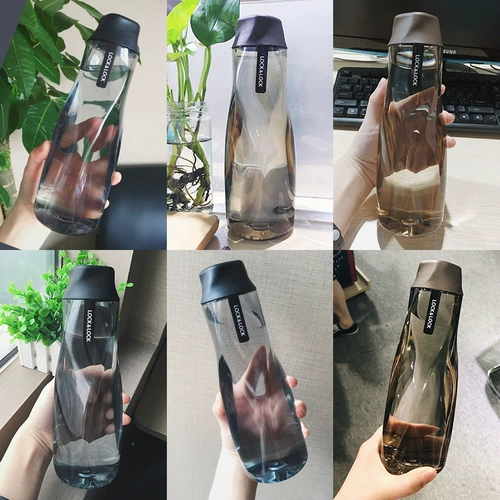 Lezhangle скрепляет водяной чашки флагманского магазина Портативная пластиковая чашка летняя студенческая чайника на открытом воздухе