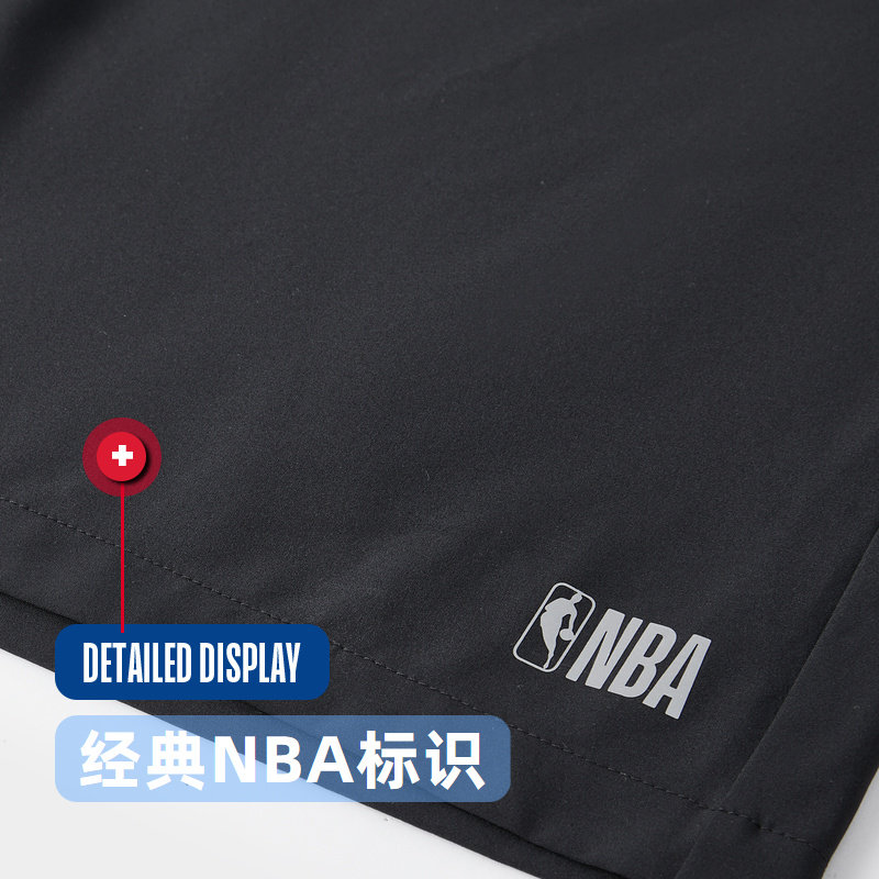 NBA球队文化系列 联盟 秋季男子运动健身休闲宽松凉爽黑色短裤,淘宝优惠券,粉丝福利购,淘宝优惠卷