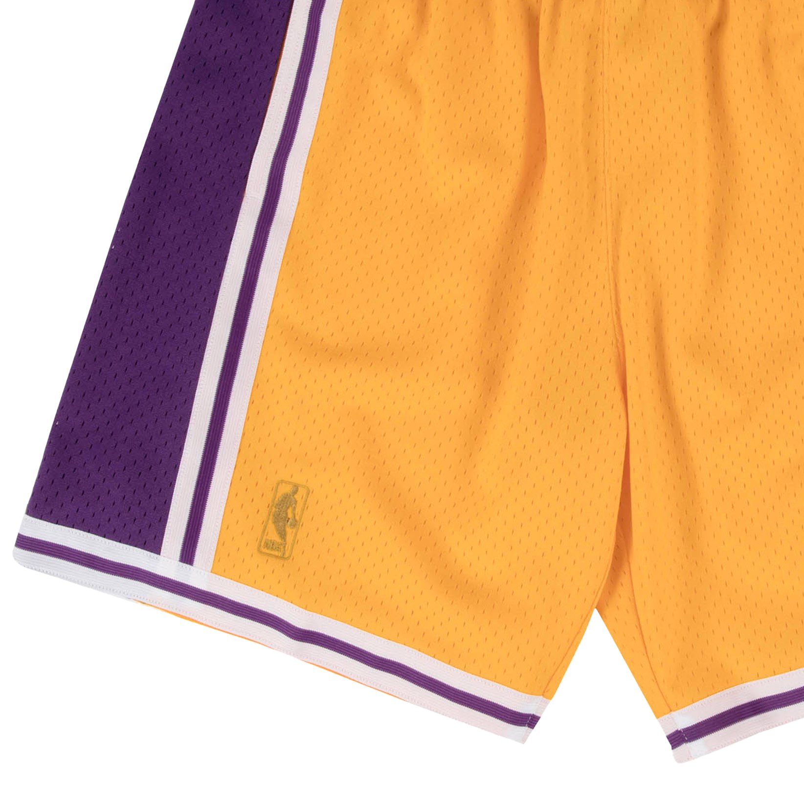 湖人队96-97赛季 SW版 复古篮球裤 男 运动短裤 NBA-Mitchellness - 图3