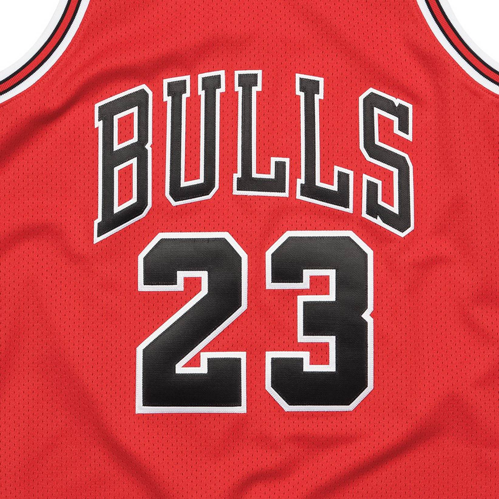 NBA复古球衣BigFace4.0系列黑金公牛队篮球球衣NBA-Mitchellness - 图3