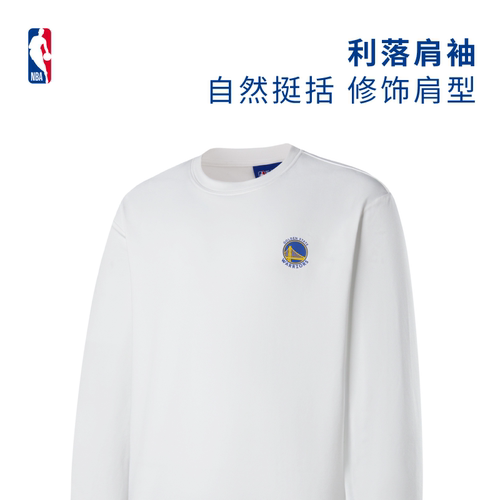NBA官方正品湖人/勇士/开拓者/火箭球场生活秋冬新款男女长袖上衣 - 图2