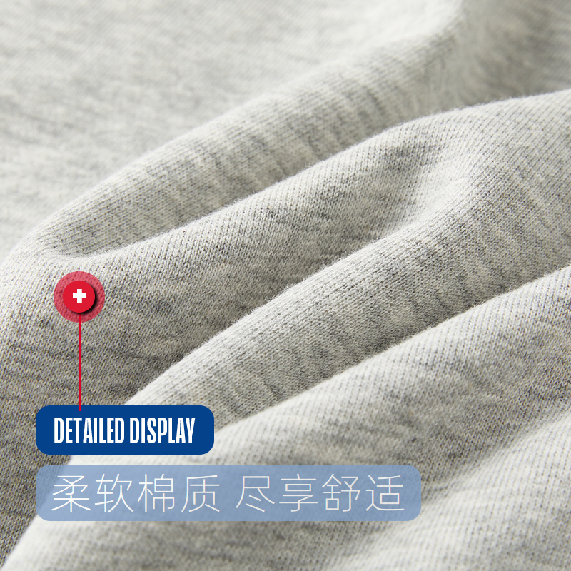 NBA官方正品金州勇士队宽松圆领卫衣花灰色/白色 - 图3