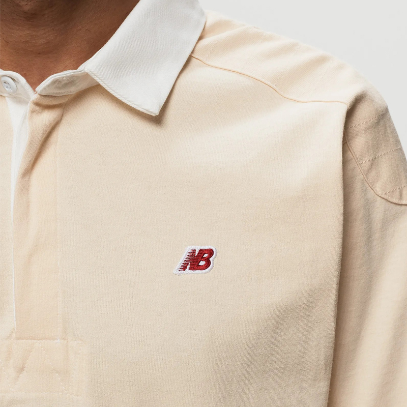New Balance NB Made美产男款纯棉休闲长袖POLO衫卫衣T恤 MT33545 - 图0