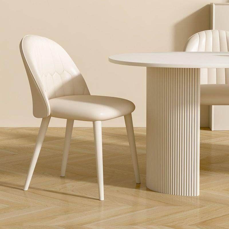 奶油风纯白岩板餐桌家用小户型轻奢现代简约网红椭圆餐桌椅子组合,淘宝优惠券,粉丝福利购,淘宝优惠卷