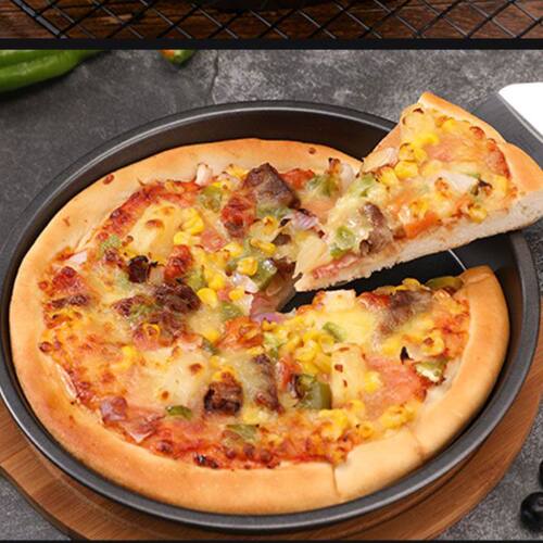 披萨烤盘烤箱用6六7七8八9九10寸12披萨盘模具专用底托托盘子 - 图1