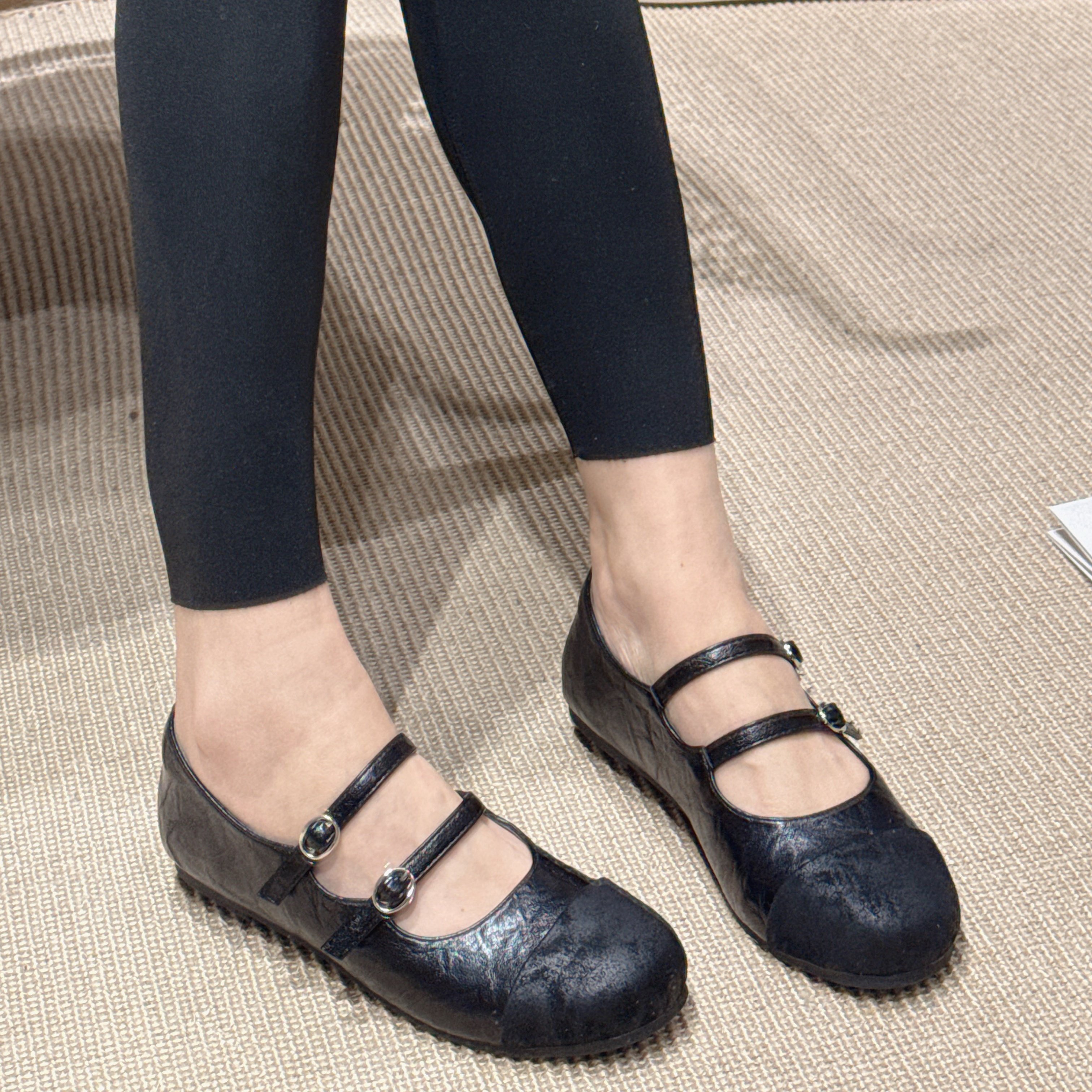 14法式双扣带玛丽珍鞋女式2026年春季新款新款超纤平底芭蕾舞单鞋,淘宝优惠券,粉丝福利购,淘宝优惠卷