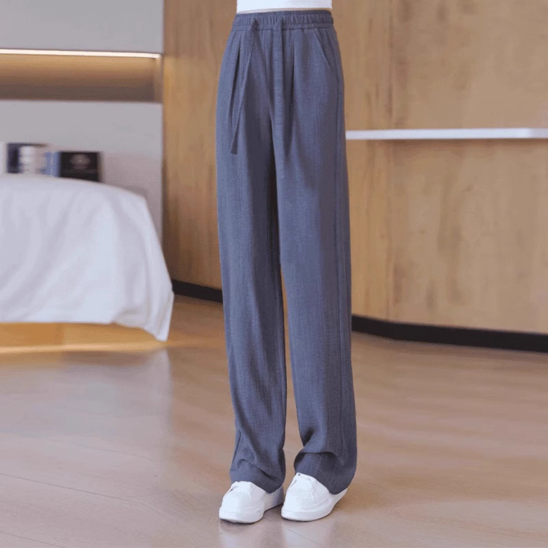 清仓捡漏天丝棉麻阔腿裤女大码小个子高腰垂感亚麻直筒慵懒拖地裤,淘宝优惠券,粉丝福利购,淘宝优惠卷
