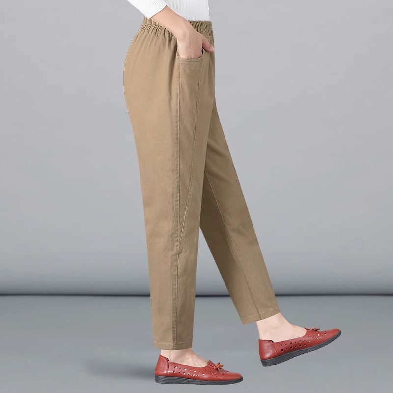 清仓捡漏妈妈裤子女士哈伦裤中年秋冬季加绒保暖松紧腰休闲萝卜裤,淘宝优惠券,粉丝福利购,淘宝优惠卷