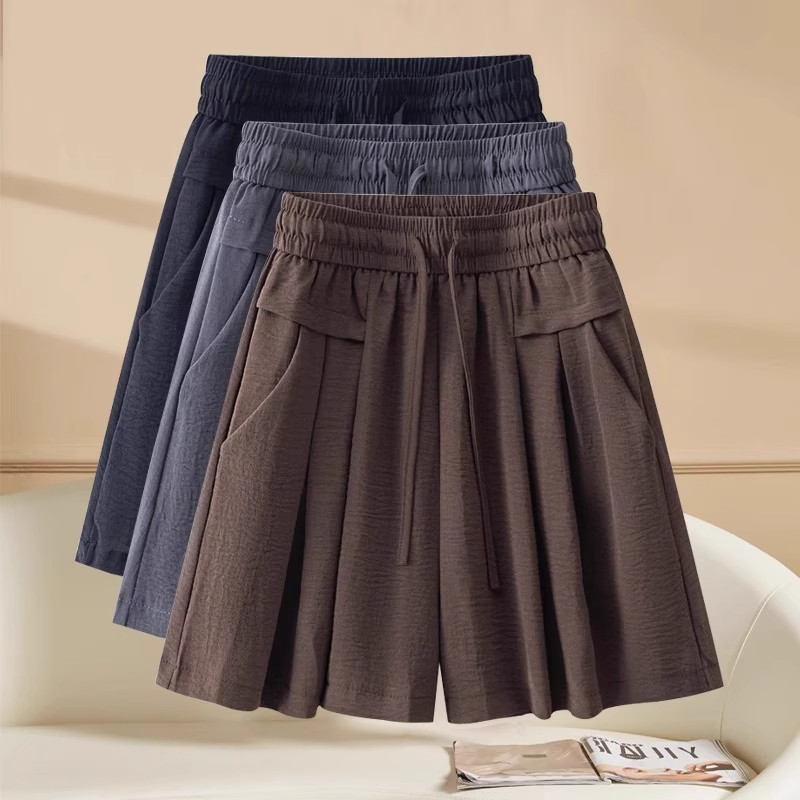 清仓捡漏冰丝棉麻休闲短裤女高腰大码小个子梨形身材阔腿裙裤外穿,淘宝优惠券,粉丝福利购,淘宝优惠卷