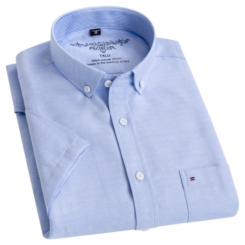 俞兆林春季男士长袖牛津纺修身衬衫 俞兆林上海衬衫