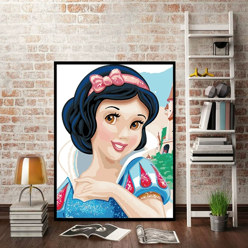 Цифровая раскраска для принцессы для рисования, масляная краска, «сделай сам»