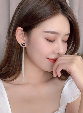 流苏耳环女韩国气质潮无耳洞耳夹
