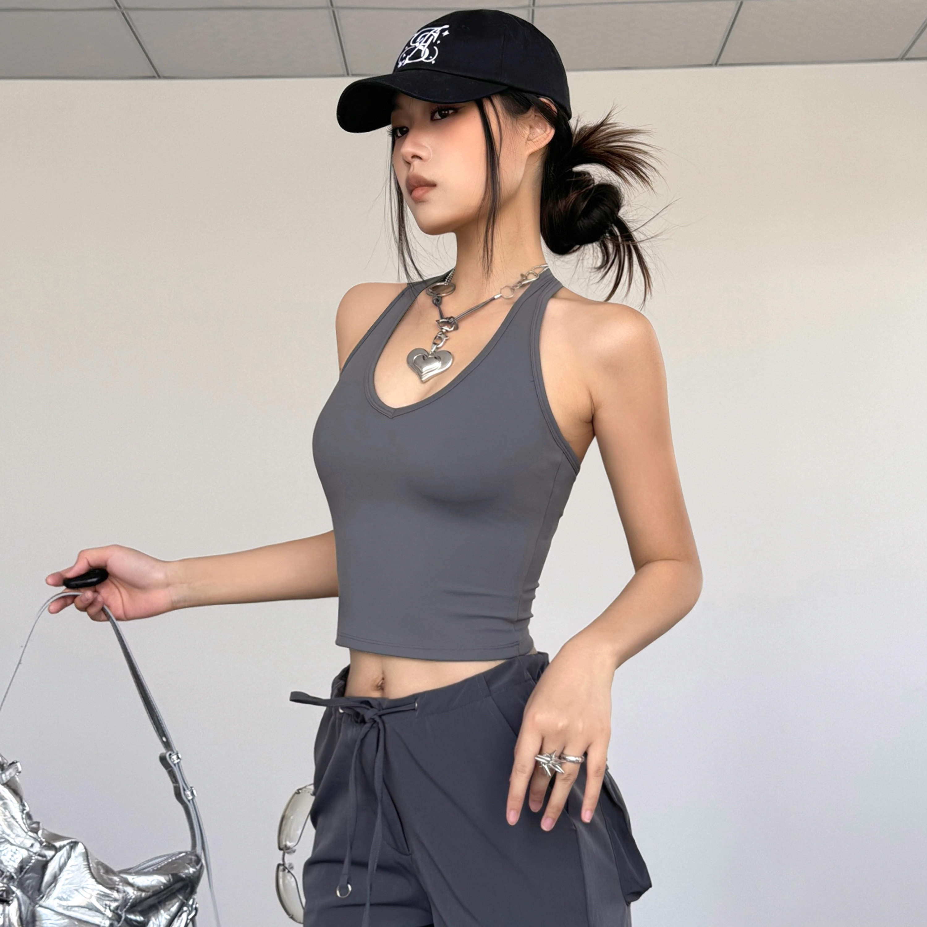 性感美背运动内衣女挂脖防震瑜伽服背心跑步训练专业健身文胸新,淘宝优惠券,粉丝福利购,淘宝优惠卷