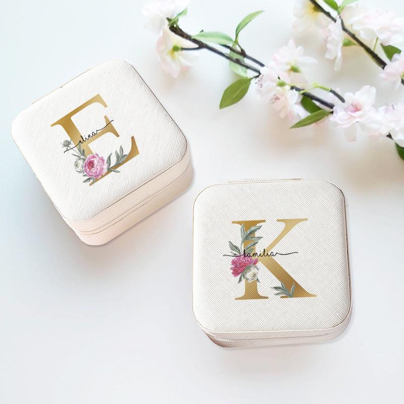 Personalised Jewellery Box Travel Jewellery Boxes with Name - 图1