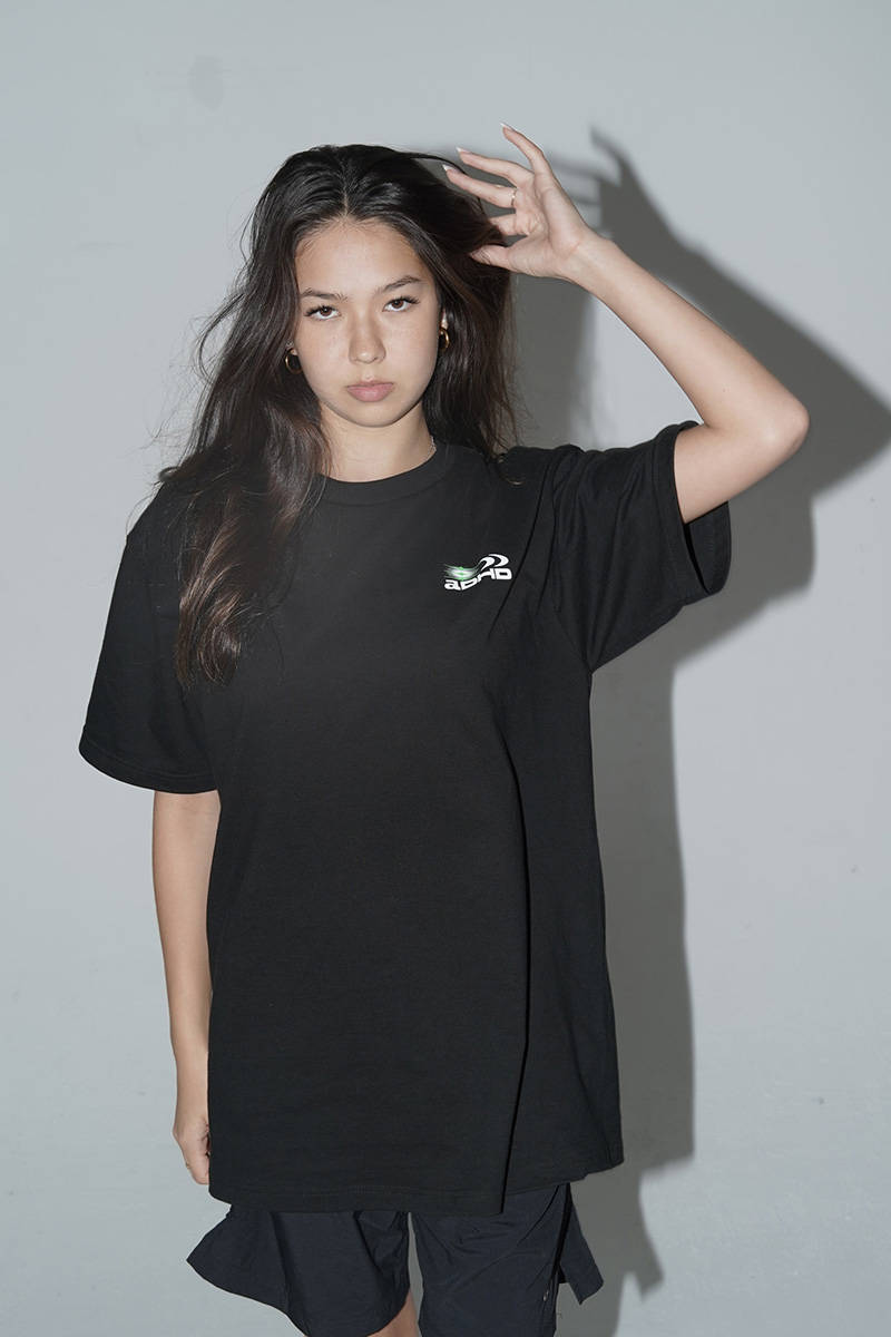 ADHD  Crew T-shirt Y2K个性字体印花短袖 男女同款 - 图1