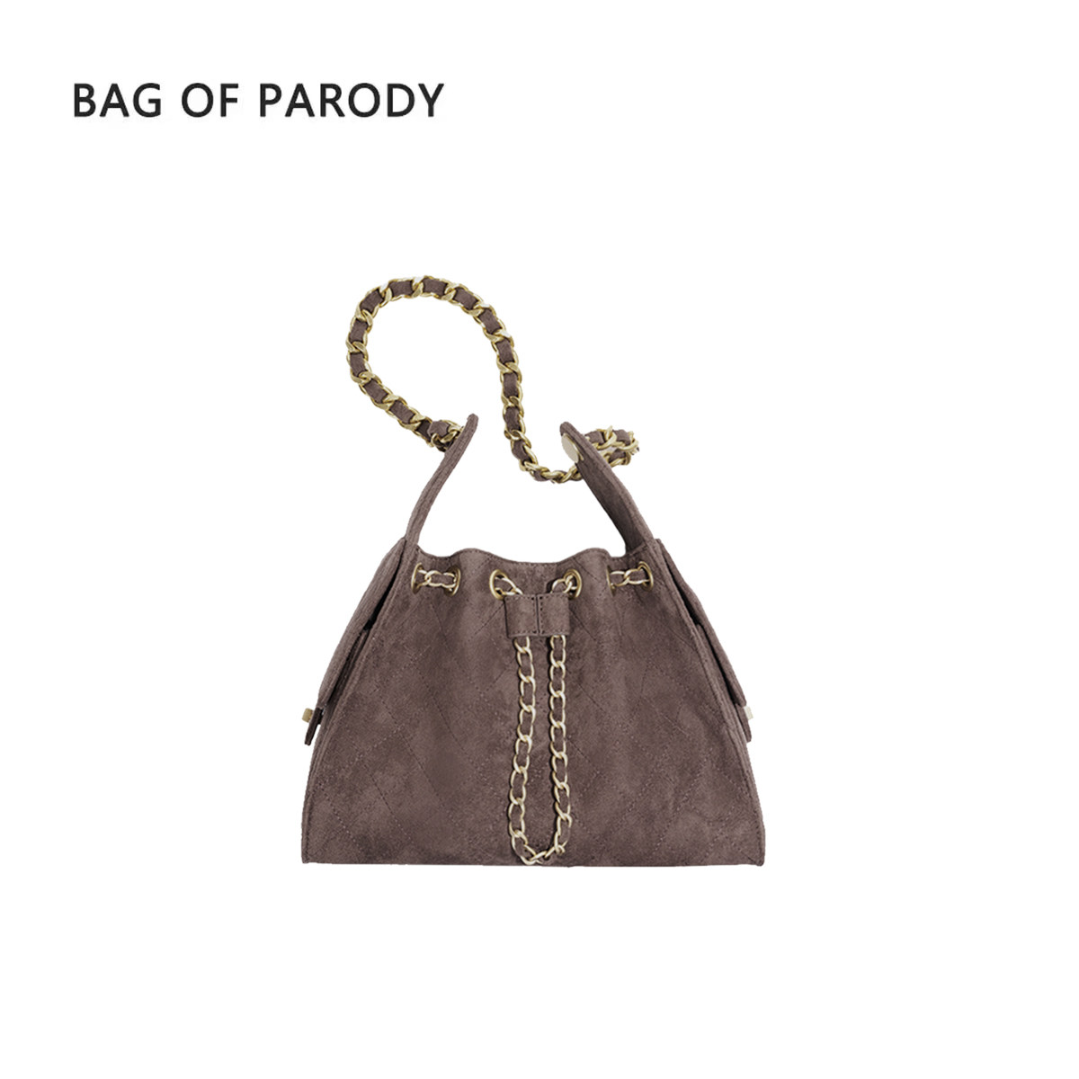 bag of parody菱格链条包手提款2025秋冬新款百搭小众单肩包