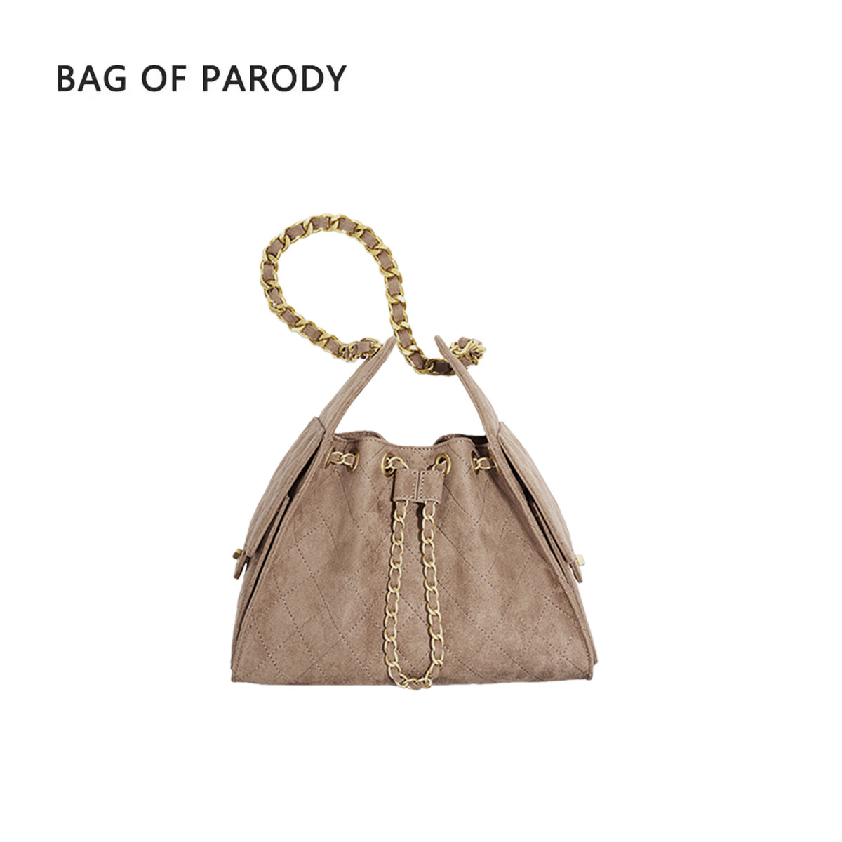 bag of parody菱格链条包手提款2025秋冬新款百搭小众单肩包