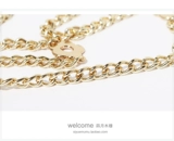 Серебряная цепь, металлическая ручка, браслет, небольшая сумка, аксессуар для сумки, 11 года, цвет, 6мм, золото и серебро, в цветочек