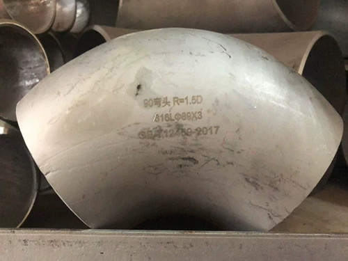 316L локоть из нержавеющей стали 90 градусов Прямой угловой сварки сварки промышленного качества маринованный маринованный локоть от штамповки 57 108