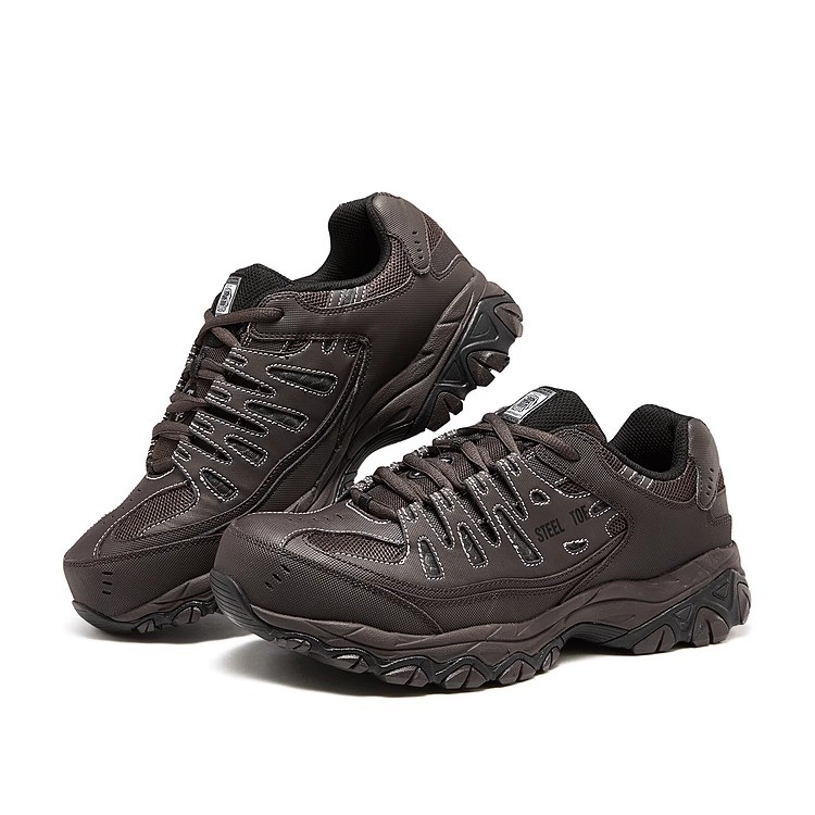 Skechers斯凯奇男士零压感缘工作鞋厚底缓震耐磨户外鞋77055W - 图0